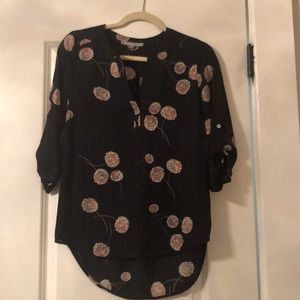 Pretty Black Blouse with print